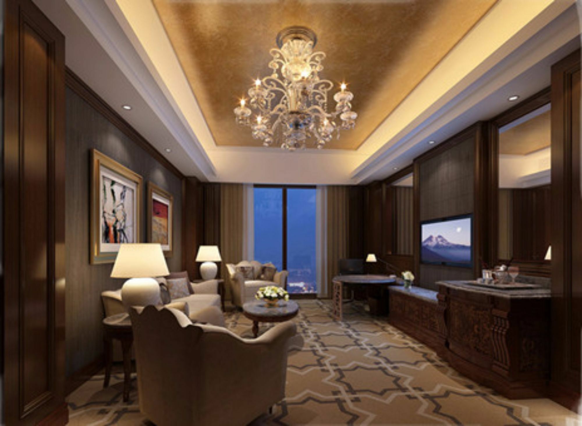 Jinan Luxury Blue Horizon Hotel Bagian luar foto