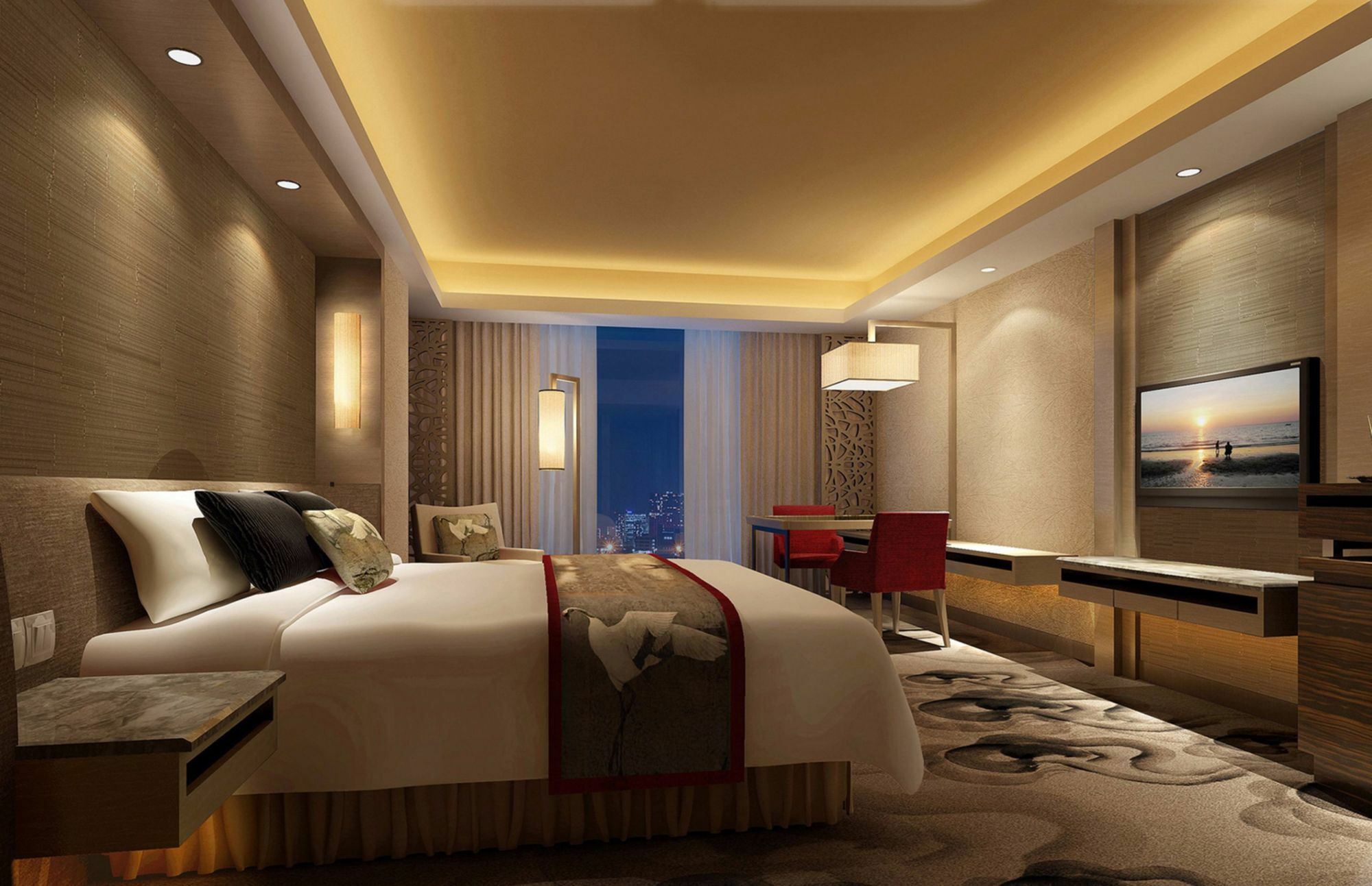 Jinan Luxury Blue Horizon Hotel Bagian luar foto